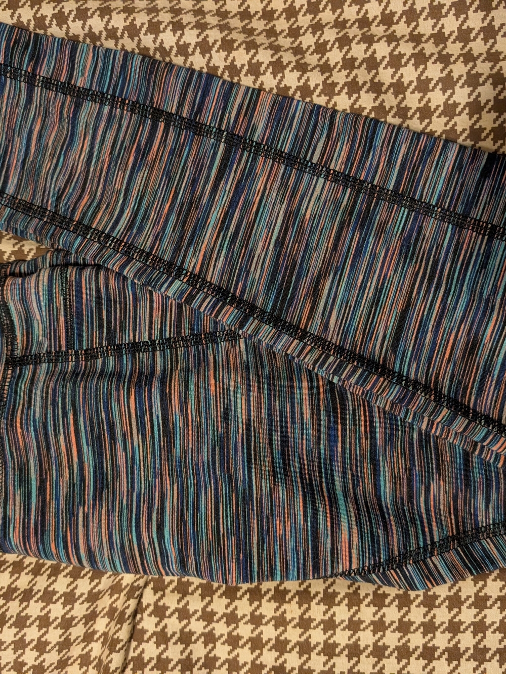 DSG Blue and Pink Striped Girls' Leggings